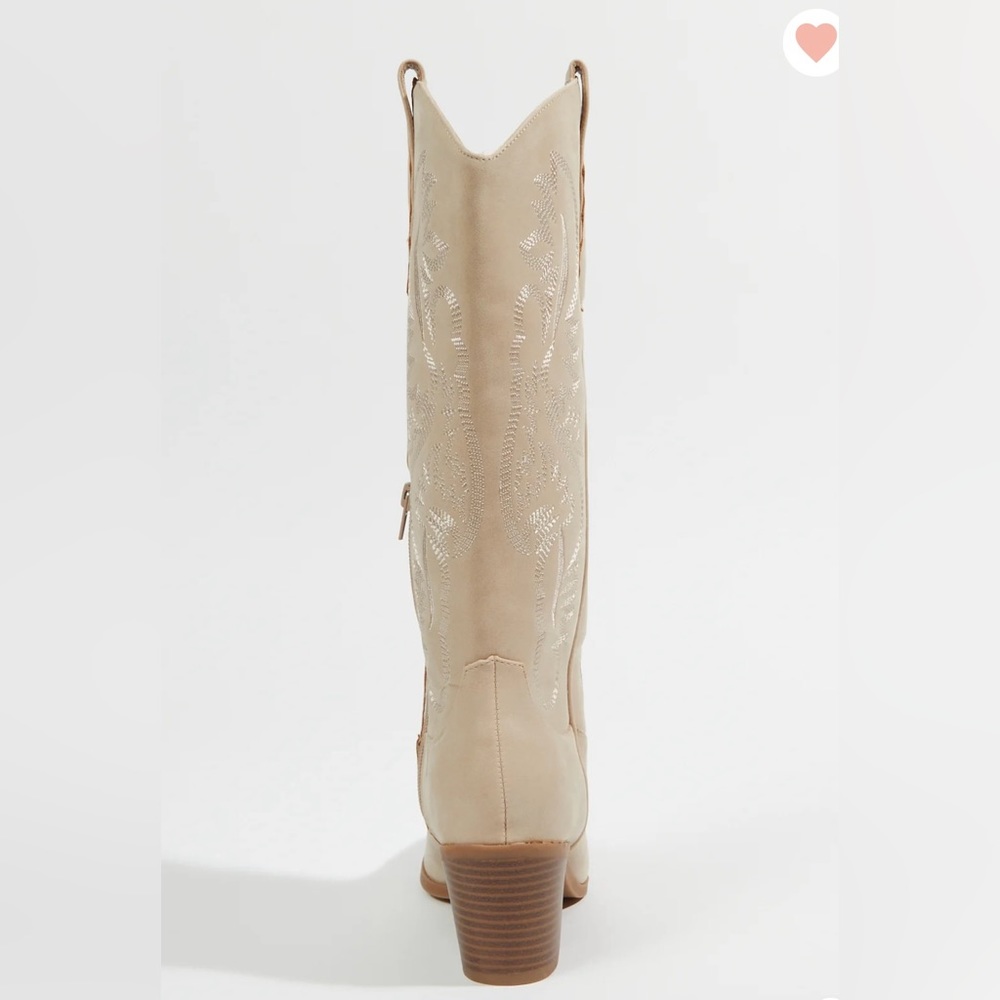 NWT Altar’d State Zaydi Western Boots Beige - Picture 4 of 5
